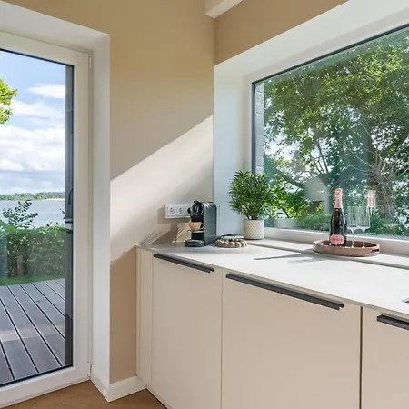 Karschau 11 Reetdachhaus Am Wasser 90m Privatufer Schlei